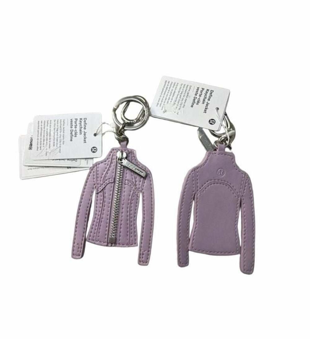 Lululemon Define Jacket Keychain Lilac Lavender Set of 2